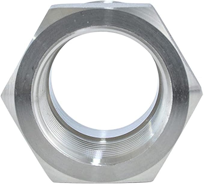 Joywayus Stainless Steel Hex Head Bushing Reducer Pipe Fitting 1/4 NPT Male × 1/8 NPT Female (Pack of 2)