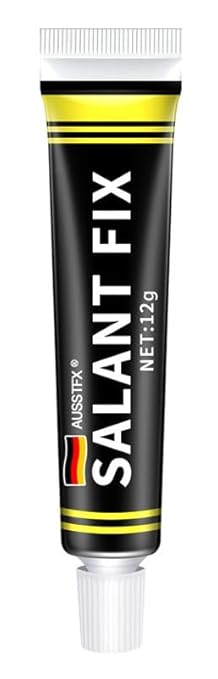 Adhesive for Shower Curtain Rods, High Strength Adhesive, Glue for for Tiles, Steel, Real Woods, Glasses, Marble, Slow Dry Modified Silicone Sealant, White Color, Weight 0.4 oz.