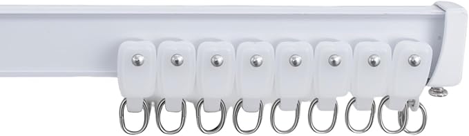 Bendable Ceiling Curtain Track White Pulley 20pcs