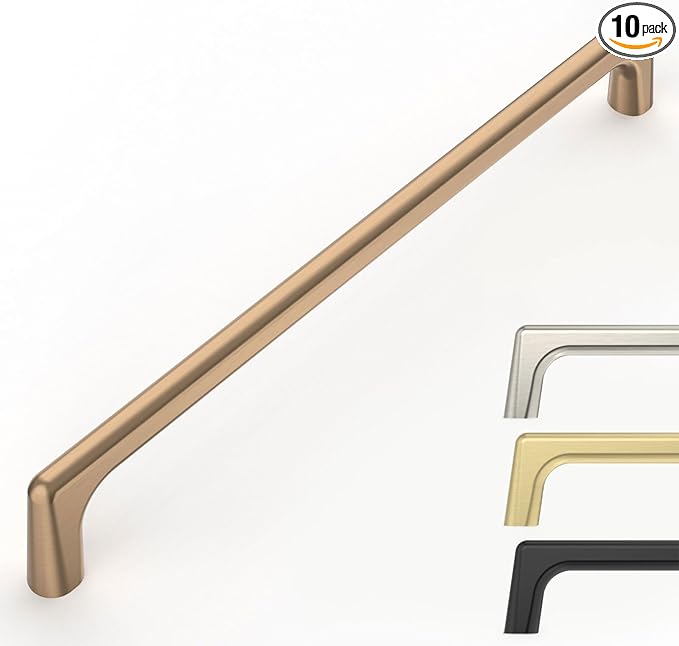 10 Pack Champagne Bronze Cabinet Pulls 7.5 Inch Kitchen Cabinet Handles Cabinet Hardware Kitchen Handles for Cabinets Cupboard Handles Dresser Pulls Drawer Handle