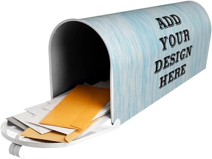 Personalized Mailbox Covers Custom Picture/Photo/Text Magnetic Standard Size Mailbox Wraps Post Letter Box Cover for Garden Yard Outdoor Decorations-12