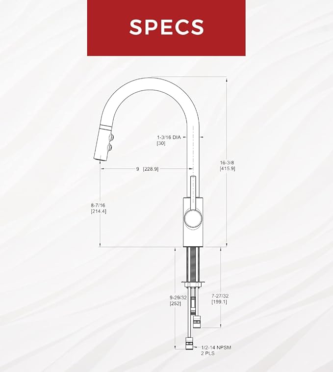 Pfister Stellen Kitchen Faucet with Pull Down Sprayer, Single Handle, High Arc, Brushed Gold Finish, LG529SABG