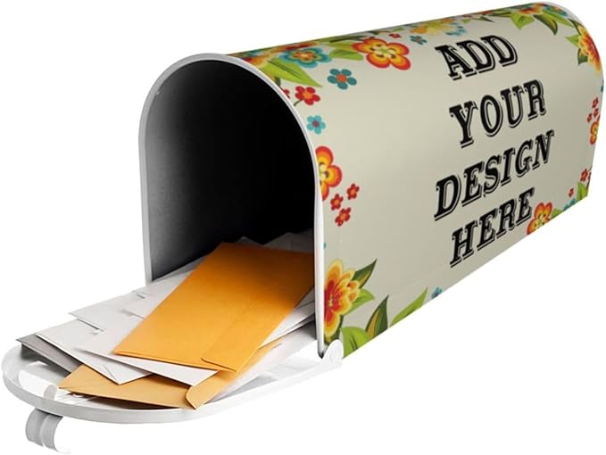Personalized Mailbox Covers Custom Picture/Photo/Text Magnetic Standard Size Mailbox Wraps Post Letter Box Cover for Garden Yard Outdoor Decorations-15