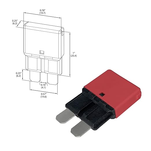 Auto Reset ATC/ATO 10 Amp Circuit Breaker Fuse for Automotive Marine RV Car Truck Audio Battery Protection Automatic Reset | Low Profile (10A, 1 Pack)