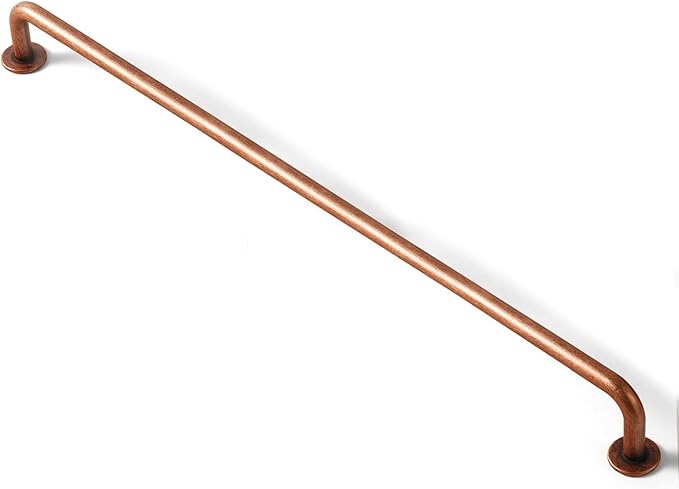Goo-Ki 6 Pack Antique Copper Cabinet Handles Drawer Pull, 12.6"(320mm) c-c Solid Vintage Red Bronze Bar Pulls Kitchen Hardware for Appliance Dresser Wardrobe Cupboard, 9338AC-320