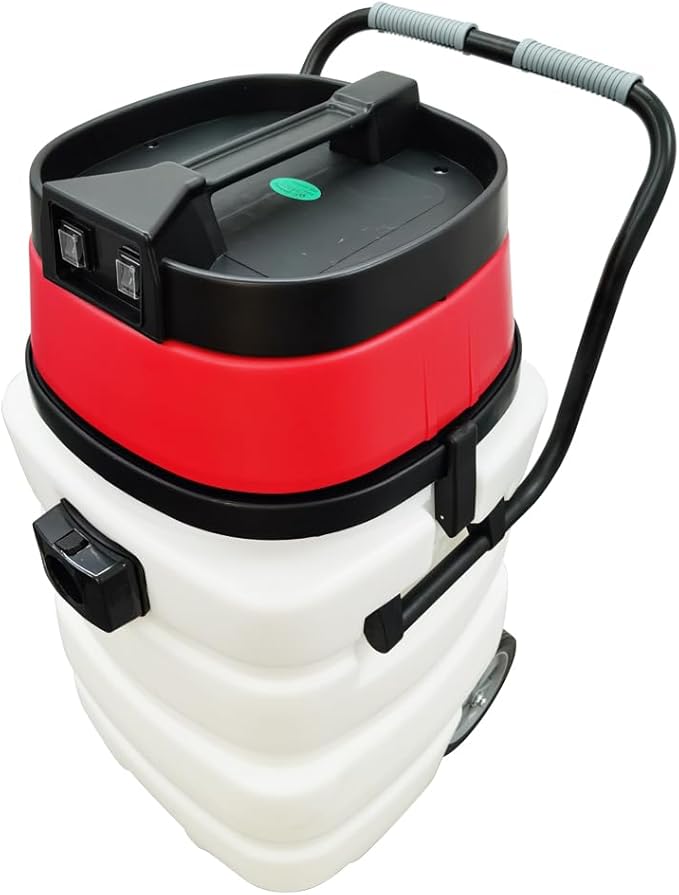 Industrial Wet/Dry Vacuum Cleaner 24 Gallon Commercial Water Suction Machine Vacuum Suction 2-Motors 110V
