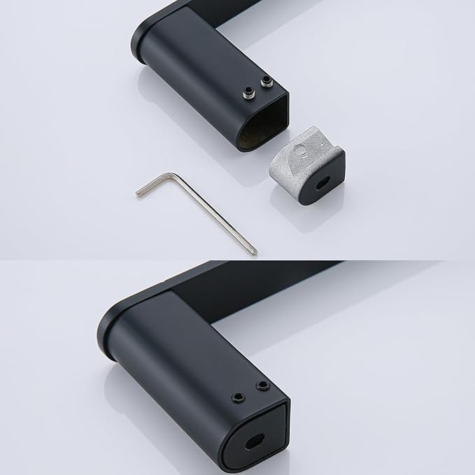 RANDOM Matte Black Towel Bar for Bathroom Kitchen 9 Inches Hand Towel Holder SUS304 Stainless Steel Towel Rack Kitchen Rag Towel Rod Wall Mounted.96026-2-9MB