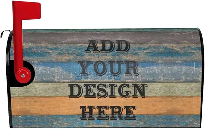 Personalized Mailbox Covers Custom Picture/Photo/Text Magnetic Standard Size Mailbox Wraps Post Letter Box Cover for Garden Yard Outdoor Decorations-11