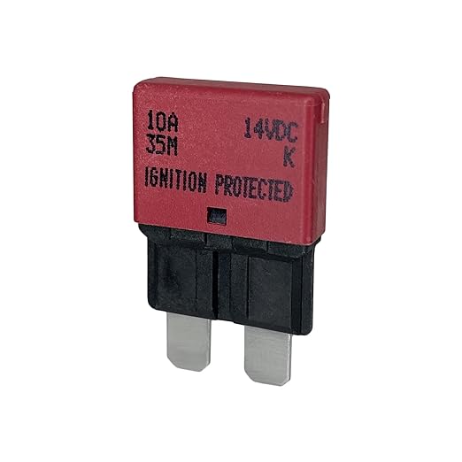 Auto Reset ATC/ATO 10 Amp Circuit Breaker Fuse for Automotive Marine RV Car Truck Audio Battery Protection Automatic Reset | Low Profile (10A, 10 Pack)