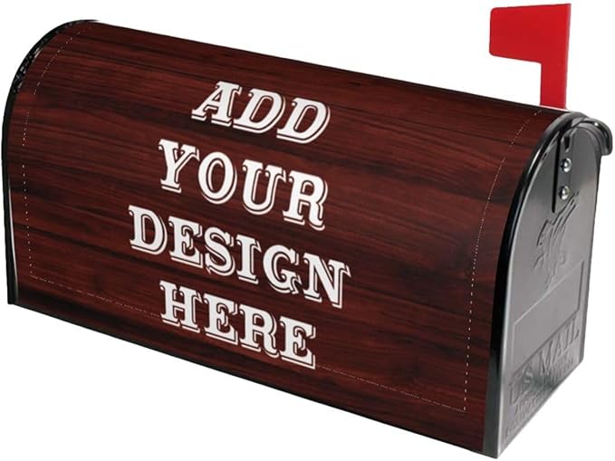 Personalized Mailbox Covers Custom Picture/Photo/Text Magnetic Standard Size Mailbox Wraps Post Letter Box Cover for Garden Yard Outdoor Decorations-13