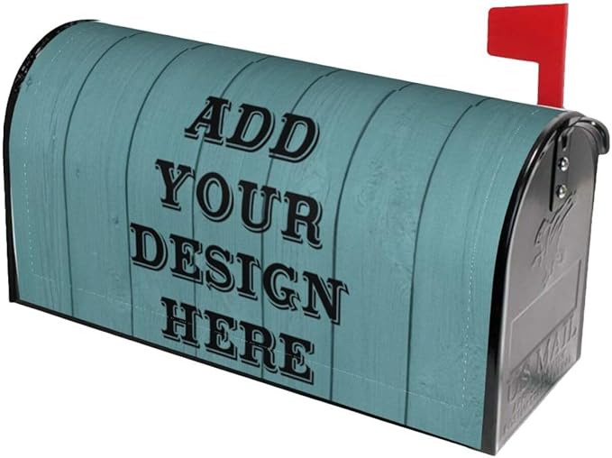 Personalized Mailbox Covers Custom Picture/Photo/Text Magnetic Standard Size Mailbox Wraps Post Letter Box Cover for Garden Yard Outdoor Decorations-17