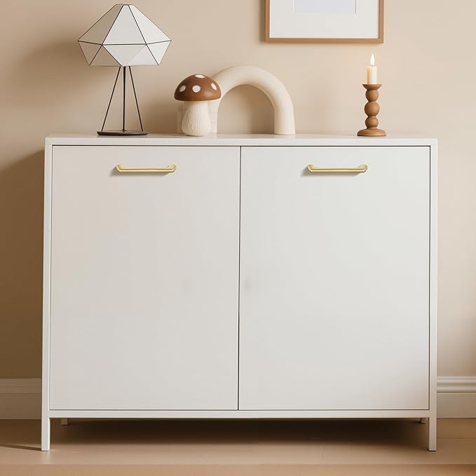 10 Pack 3.75 Inch(96mm) Hole Center Modern Brushed Gold Cabinet Pull Handle Timeless Vanity Drawer Pull Handle Classic Cabinet Hardware for Kitchen Dresser Bathroom, Screws Included, B-Gold(3.75x10)