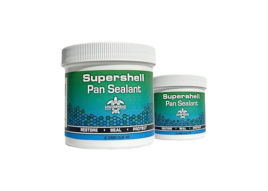 Loggerhead Supershell Drain Pan Sealant - 2 Part Epoxy Kit | Ideal for HVAC and Hot Water Heaters | Chemical and Corrosion Resistant Waterproof Barrier | Permanent Protection (400G Kit - 1 Pack)