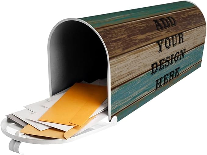 Custom Personalized Mailbox Covers Add Photo Picture Family Name House Address Text Magnetic Mail Cover for Home Garden Yard-15