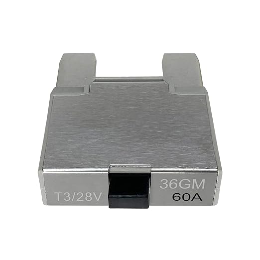 60 Amp Maxi Blade Circuit Breaker Fuse, Manual Reset, for Automotive, Marine, Truck (60A, 1 Pack)