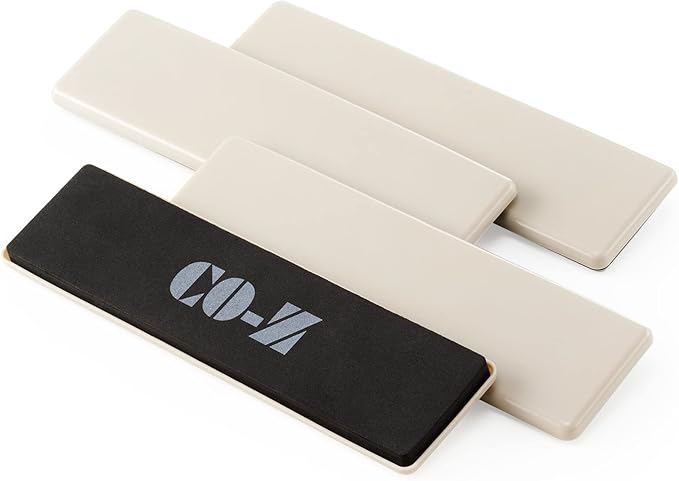 CO-Z Large Furniture Sliders - 4 Pack, 2 1/2" x 9" Rectangle Reusable Furniture Sliders for Carpet, Heavy-Duty Furniture Gliders Movers for Hardwood Floors, Plastic Moving Pads for Heavy Furniture