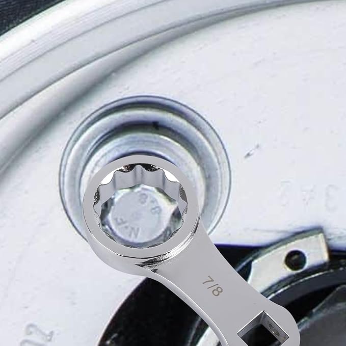 9-Piece Torque Adapter Set - 12-Point Box End Torque Adapter Extension Set - 3/8-Inch Drive for Hard to Reach Places - Includes 3/8", 7/16", 1/2", 9/16", 5/8", 11/16", 3/4", 13/16", 7/8"