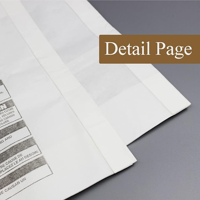 for Shop Vac Bags 5-8 Gallon, Type E 90661 9066133, Type H 90671 9067133; VF2004, VHBS VDBS High- Efficiency Disposable Vacuum Collection Filter Bags 5 Pack