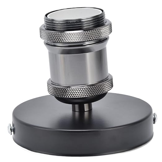 E26/E27 Screw Head Light Socket 100-240V Vintage Ceiling Light Wall Lamp Bulb Holder Socket for Hallway,Kitchen,Basement,Garage,Bar,Restaurant (Black)