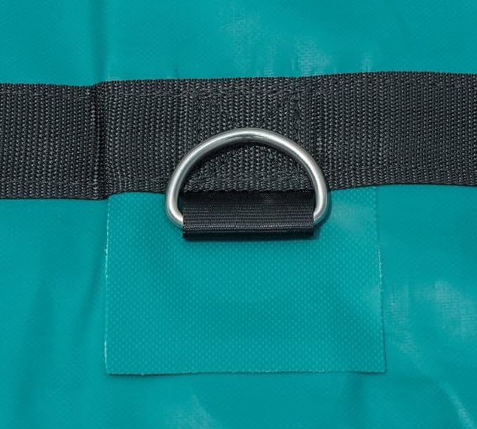 Mytee Products 24' x 27' Flatbed Trailer Lumber Tarp with 8 FT Drop - Heavy Duty Green 18 Oz Vinyl Waterproof Tarp for Truck/Trailers to Protect Cargo from Wind, Rain, Snow, and Sun