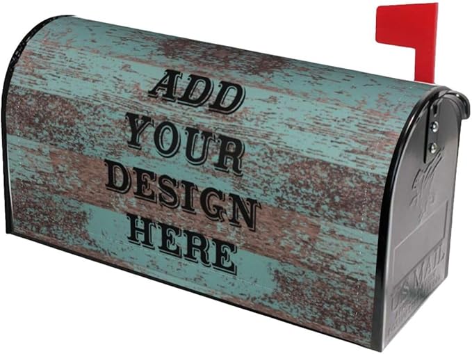 Personalized Mailbox Covers Custom Picture/Photo/Text Magnetic Standard Size Mailbox Wraps Post Letter Box Cover for Garden Yard Outdoor Decorations-10