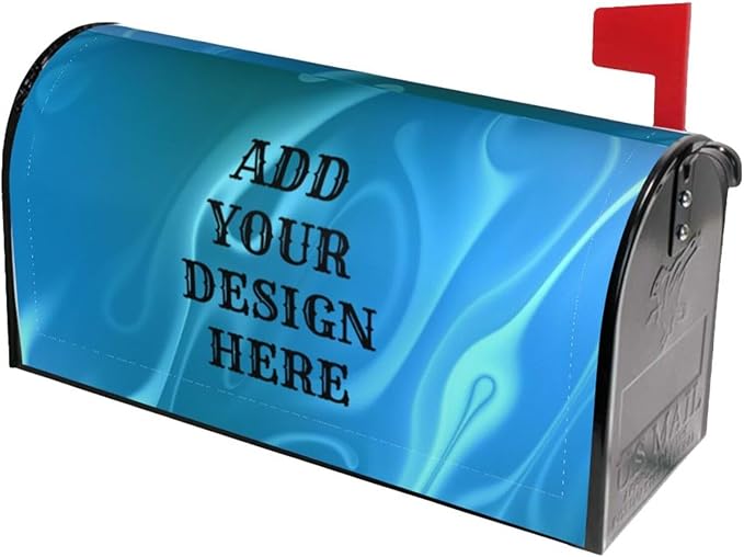 Personalized Magnetic Mailbox Covers Custom Picture/Photo/Text Street Magnetic Mailbox Covers for Garden Yard Home Decor Outdoor