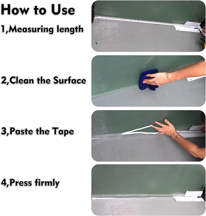 Silicone Seal Weather Stripping Tape 16.5 Feet Strip Bottom Draft Insulation Stopper Tape Weatherproof Soundproof for Door or Window Bathroom Shower Glass Gaps(25mm*5m)