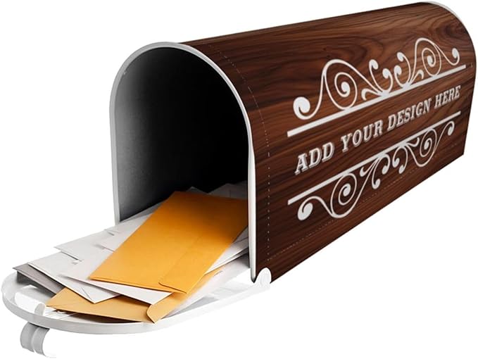 Custom Personalized Mailbox Covers Add Photo Picture Family Name House Address Text Magnetic Mail Cover for Home Garden Yard-11