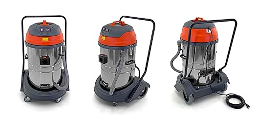Industrial Wet/Dry Vacuum Cleaner | 2 Motors | 2000 Watt Power | 225 CFM | 21-Gallon Capacity JM773