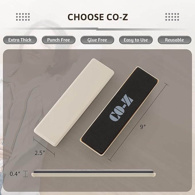 CO-Z Large Furniture Sliders - 8 Pack, 2 1/2" x 9" Rectangle Reusable Furniture Sliders for Carpet, Heavy-Duty Furniture Gliders Movers for Hardwood Floors, Plastic Moving Pads for Heavy Furniture