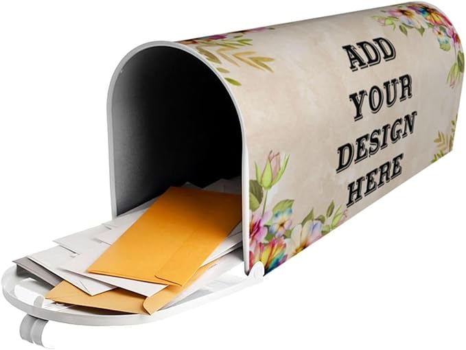 Custom Personalized Mailbox Covers Add Photo Picture Family Name House Address Text Magnetic Mail Cover for Home Garden Yard-13