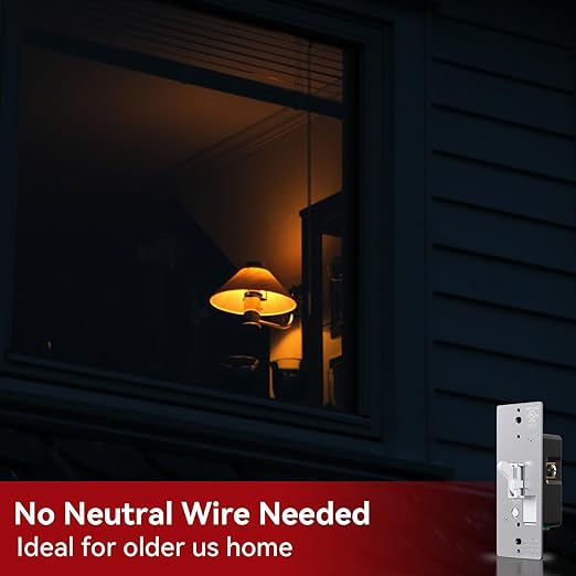 AIDA Toggle Slide Dimmer Switch for Dimmable LED Light/CFL/Incandescent 600 Watt max, Single-Pole or 3-Way, Rocker On/Off Wall Switch with Dimmer Slider, Wall Plate NOT Included, UL, White, 1 Pack