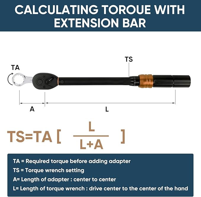 9-Piece Torque Adapter Set - 12-Point Box End Torque Adapter Extension Set - 3/8-Inch Drive for Hard to Reach Places - Includes 3/8", 7/16", 1/2", 9/16", 5/8", 11/16", 3/4", 13/16", 7/8"