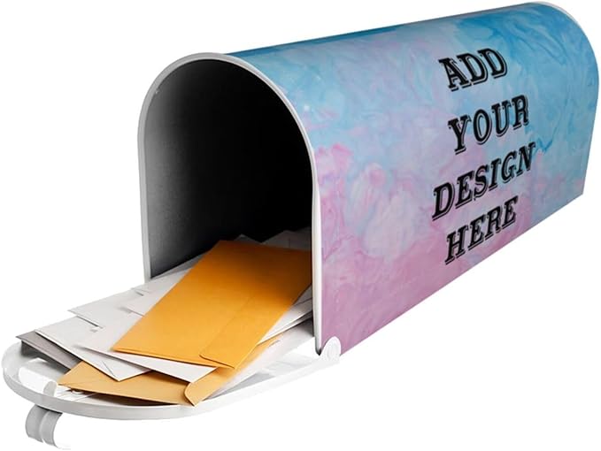 Custom Personalized Mailbox Covers Add Photo Picture Family Name House Address Text Magnetic Mail Cover for Home Garden Yard-18