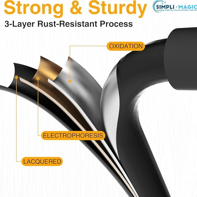 SIMPLI-MAGIC 5-Step Ladder, 800 LBS Capacity Folding Step Stool – Anti-Slip Wide Steps & Handgrip – ANSI Certified Lightweight & Durable Steel Stepping Stool for Kitchen, Home, Office & Garage