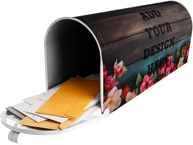 Custom Personalized Mailbox Covers Add Photo Picture Family Name House Address Text Magnetic Mail Cover for Home Garden Yard-5