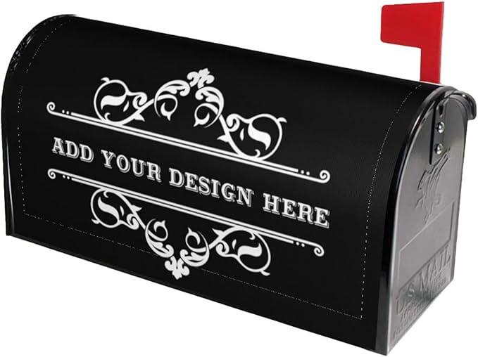 Custom Personalized Mailbox Covers Add Photo Picture Family Name House Address Text Magnetic Mail Cover for Home Garden Yard-1