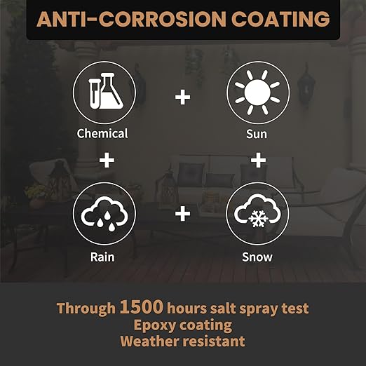 Wood Screws 4 Inch, FIXLINK Deck Screws #10 x 4, 105 PCS, Epoxy Coated, T25 Star Bit Above 1500 Hour Salt Spray Coating Outdoor Decking Screws Excellent Rust Resistant for Wood Fence, Brown