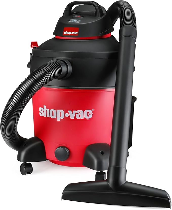 Shop-Vac 5983089 12 Gallon 5.5 Peak HP Wet/Dry Vacuum, 2.5 Inch Diameter x 8 Foot Hose, 12 Foot Cord, Ideal for Jobsite, Garage & Workshop