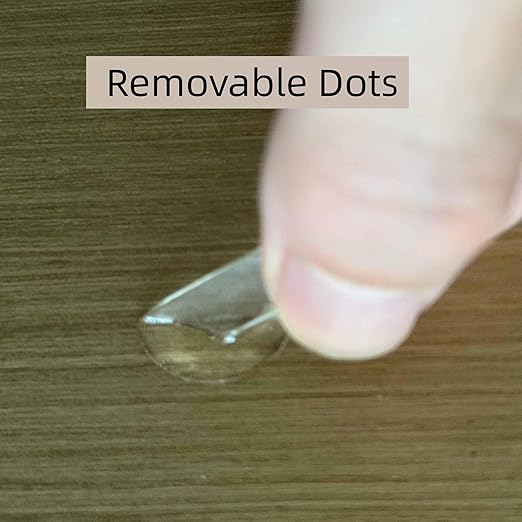 Double Sided Adhesive Putty with Pull Tabs, 350 Clear Dots 0.79 Removable Sticky Tack, Waterproof Poster Putty Glue Dot for Party Decoration Picture