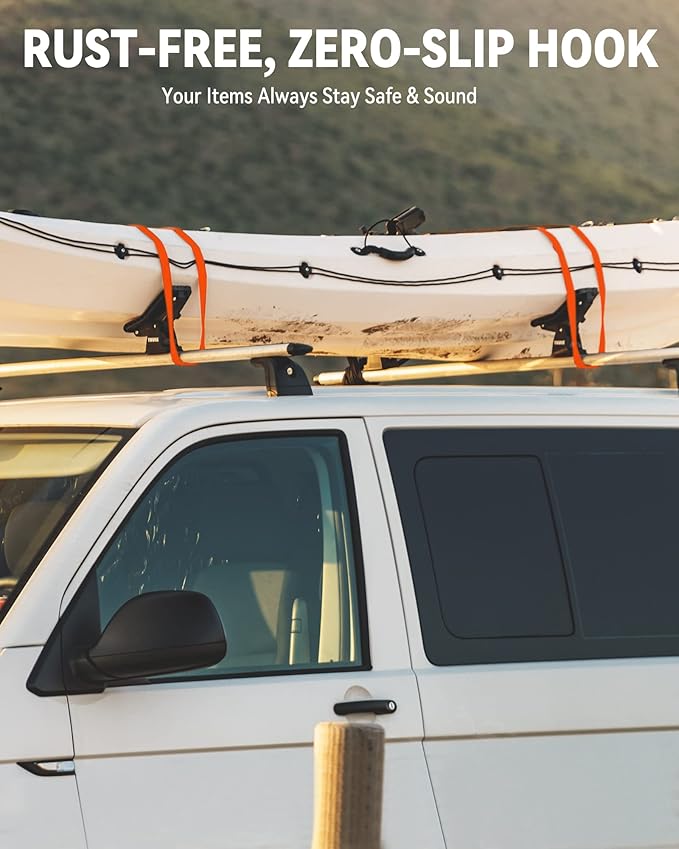 Rubber Bungee Cords with S Hooks, Heavy Duty Bungee Straps, Assorted Sizes with 15% Wider & Over 132 lbs Load, Colored, 100% EPDM Rubber for Cargo, Tarps, Van, Truck, 10", 15", 21", 31" (10 Pack)