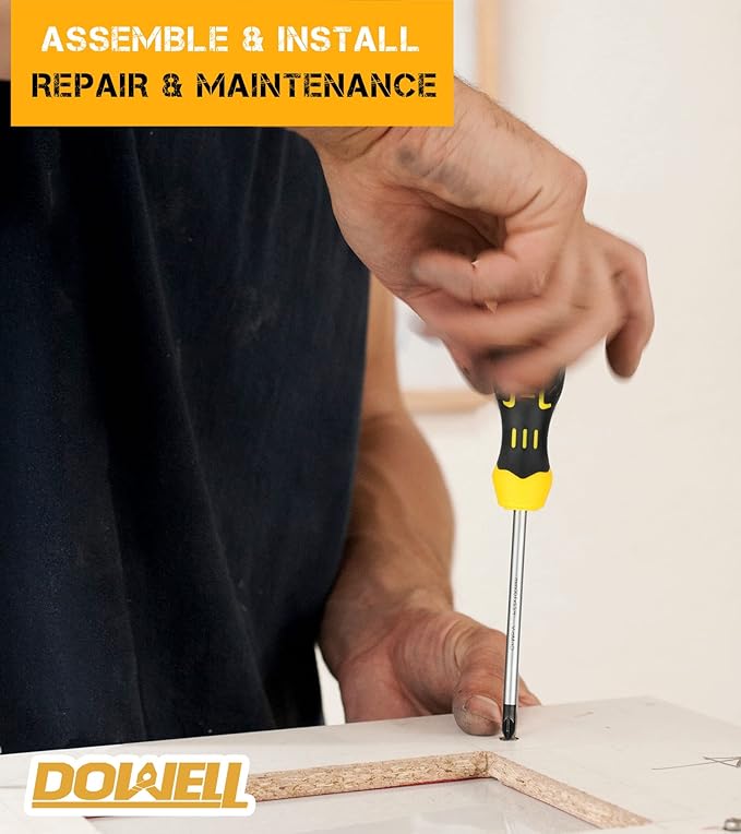 DOWELL Pliers Set - 8pcs, 10/8/6-inch Pliers & Wrench, Hammer, Tool Pouch