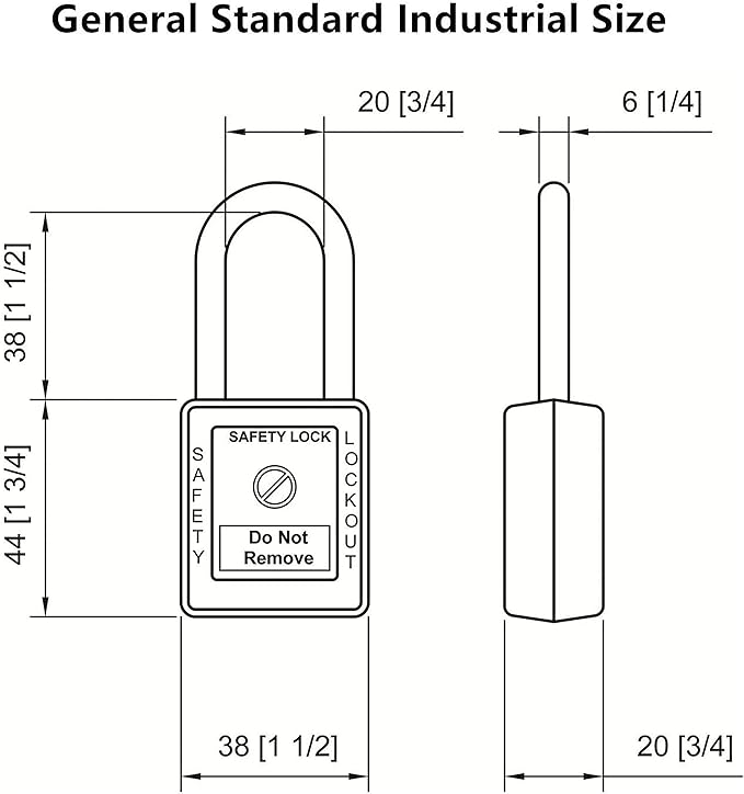 SAFBY Lockout Tagout Locks, Safety Padlock, Keyed Differently Loto Safety Padlocks for Lock Out Tag Out Kits Station (Blue 11-20)