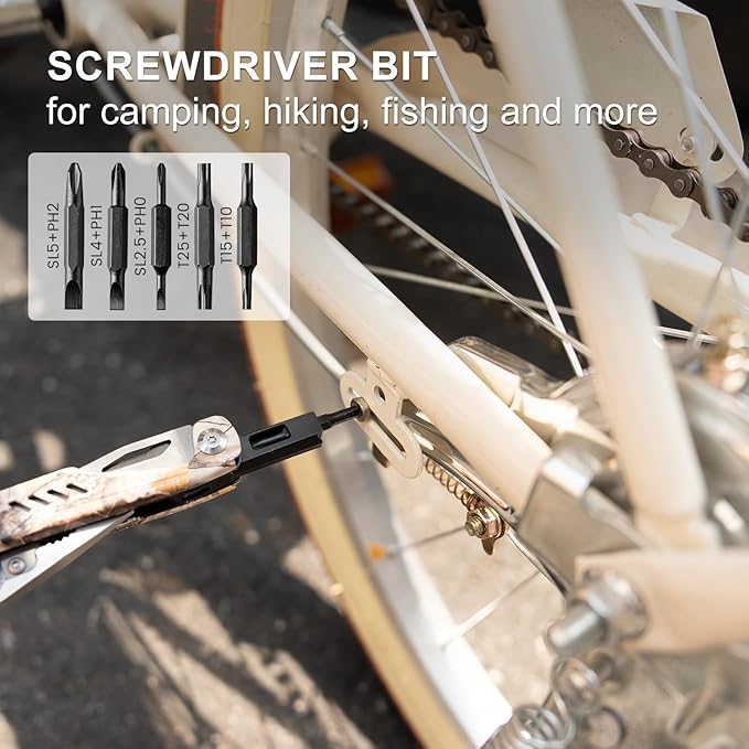 Multitool - 26 in 1 Multi Tool Pliers with Pocket Knife, Bottle Opener, Saw, EDC for Survival Camping, Hunting and Hiking, Stainless Steel