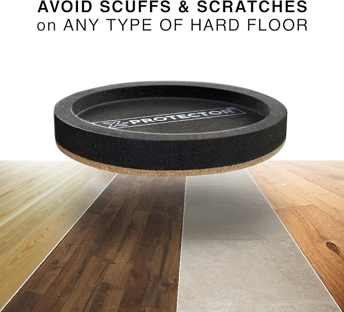Felt Furniture Sliders for Hardwood Floors X-PROTECTOR 4 PCS 4 3/4” - Furniture Slider with Unique Design - Heavy-Duty Furniture Movers for Hard Surfaces - Felt Sliders - Move Your Furniture Easily!