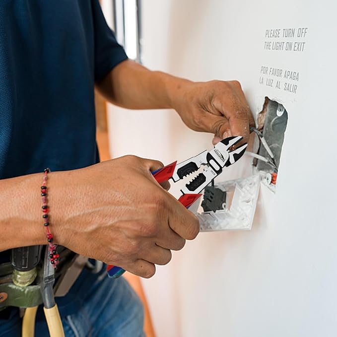 Wire Cutters, Side Cutters with Wire Stripper and Crimper, 8.6 Inch Wire Cutters Heavy Duty, 3-in-1 Diagonal Cutters for Cutting, Crimping, and Stripping