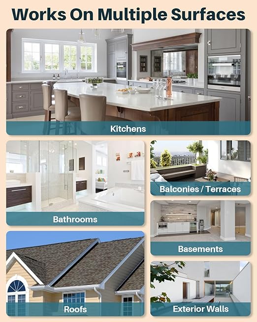 Transparent Waterproof Sealant,281oz Clear Transparent Waterproof Coating,Liquid Invisible Water Proof Agent for Roofs Walls,Garden,Bathroom,Kitchen Indoor & Outdoor Water Proof Sealant