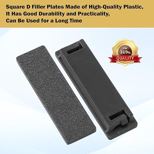 Square Breaker Panel Cover for Schneider Electric Homeline Square D QO Filler Plates QOFPCP Circuit Breaker Cover, 0.7inch 6-Pack