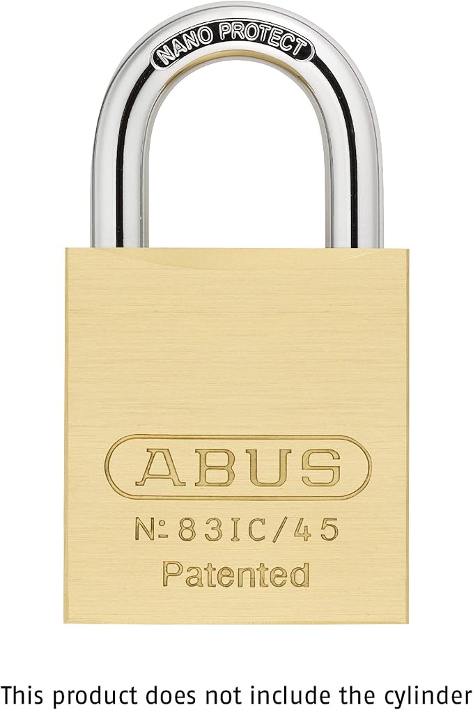 ABUS 83IC/45 Small Format Interchangeable Core Padlock - Core/Cylinder Not Included
