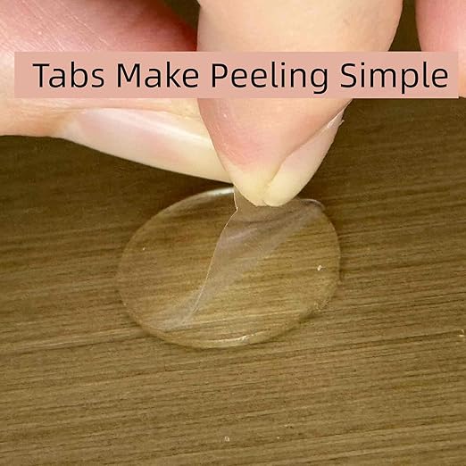 Double Sided Adhesive Putty with Pull Tabs, 350 Clear Dots 0.79 Removable Sticky Tack, Waterproof Poster Putty Glue Dot for Party Decoration Picture